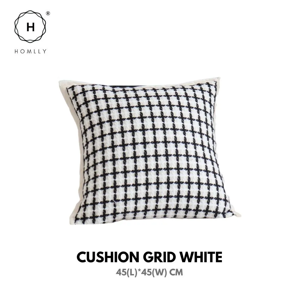 Homlly Houndstooth Decorative Pillow Cushion Covers with Bed Runner Throw