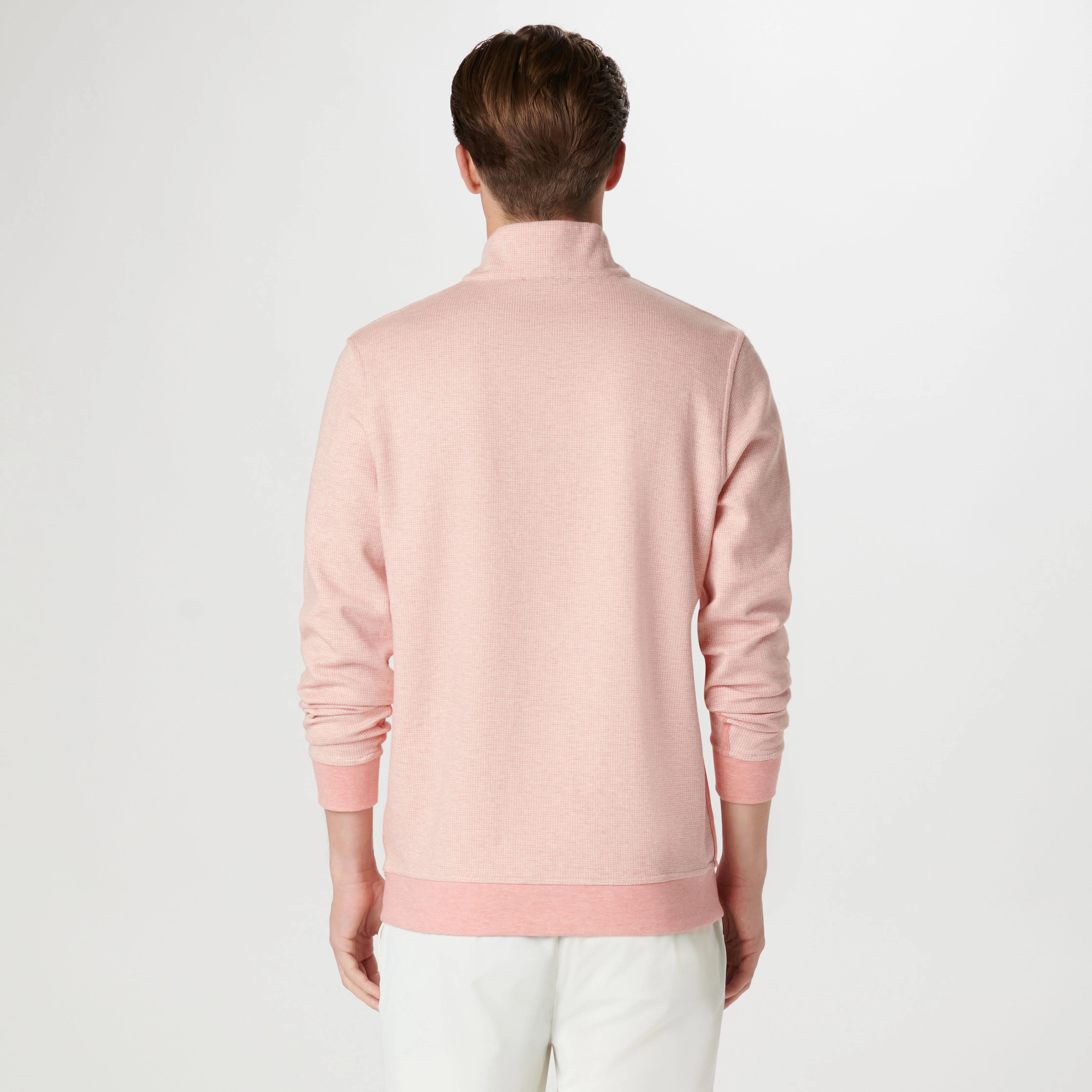Hound's Tooth Quarter Zip Pullover