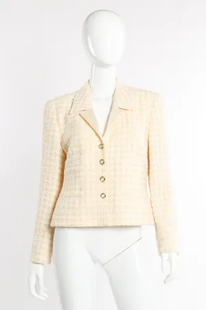 Houndstooth Bouclé Jacket