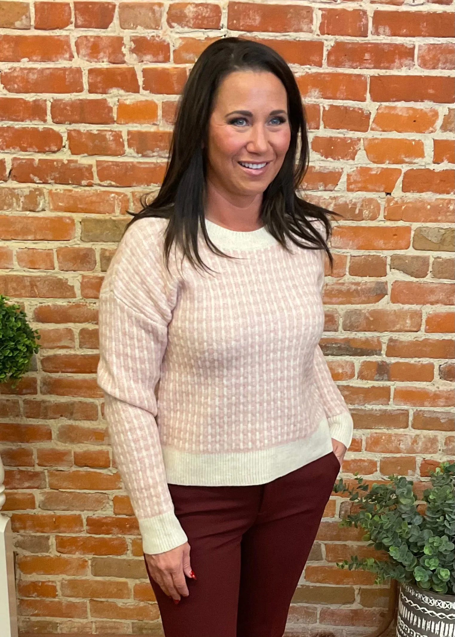 Houndstooth Sweater (Multiple Colors)