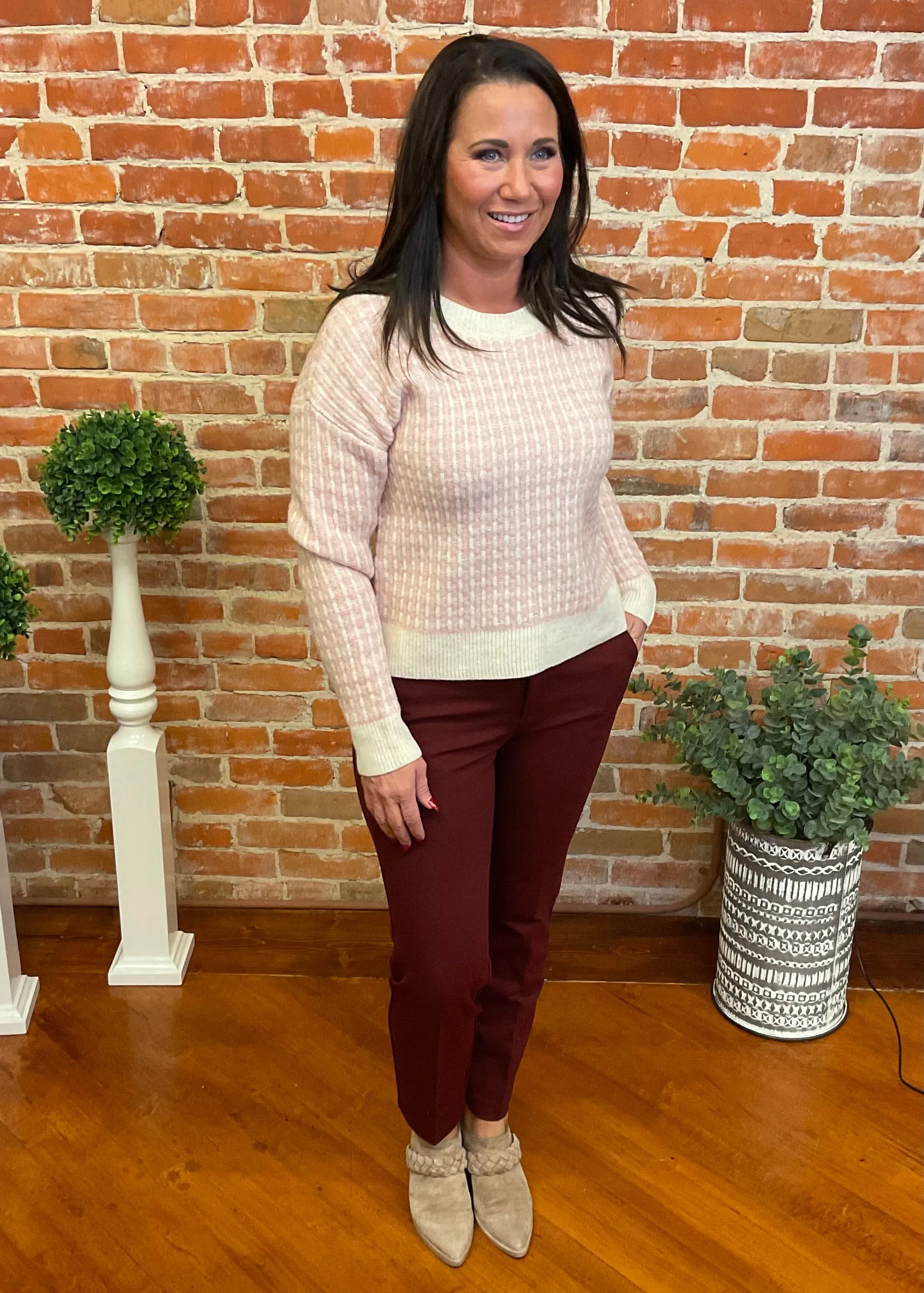 Houndstooth Sweater (Multiple Colors)