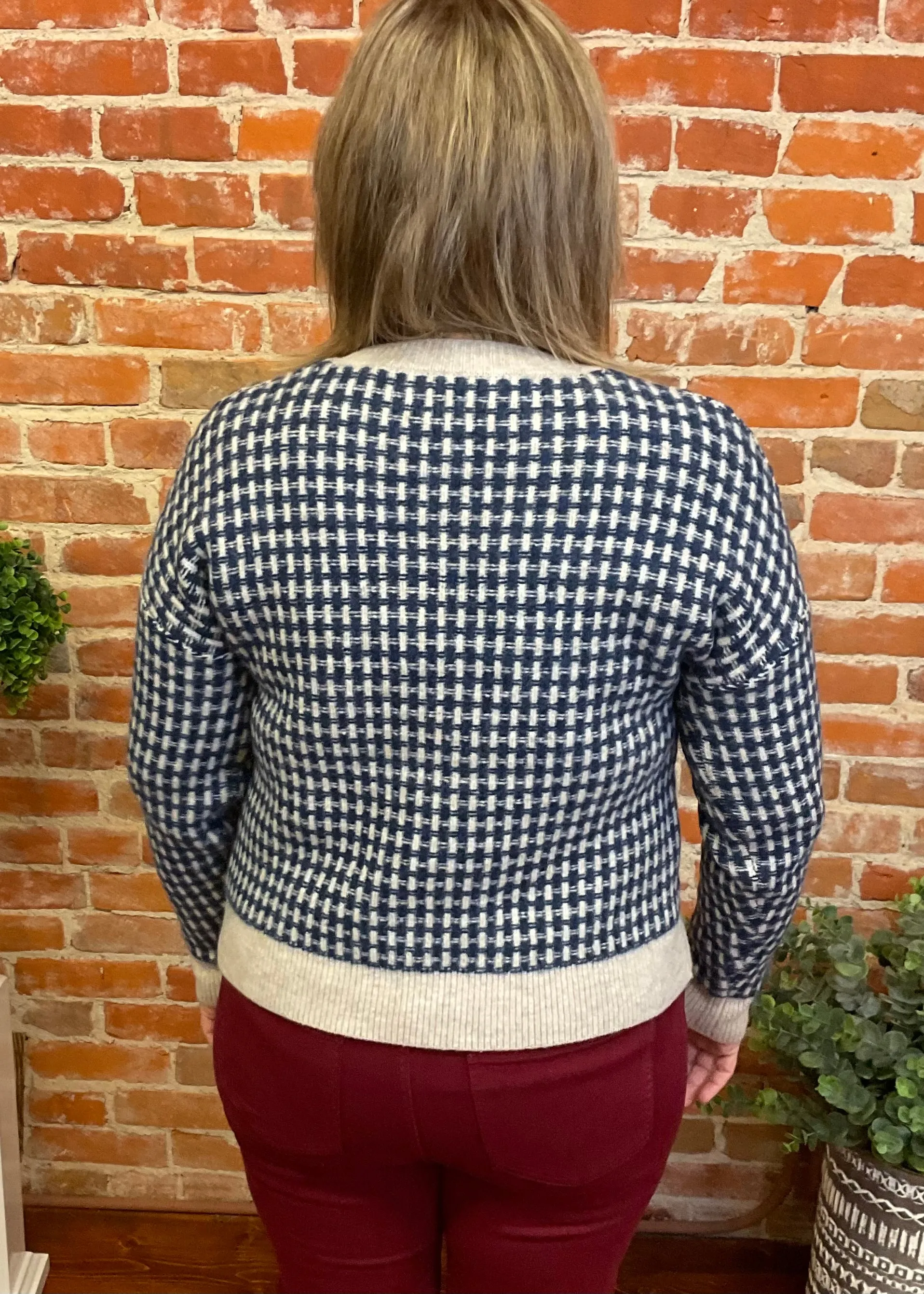 Houndstooth Sweater (Multiple Colors)