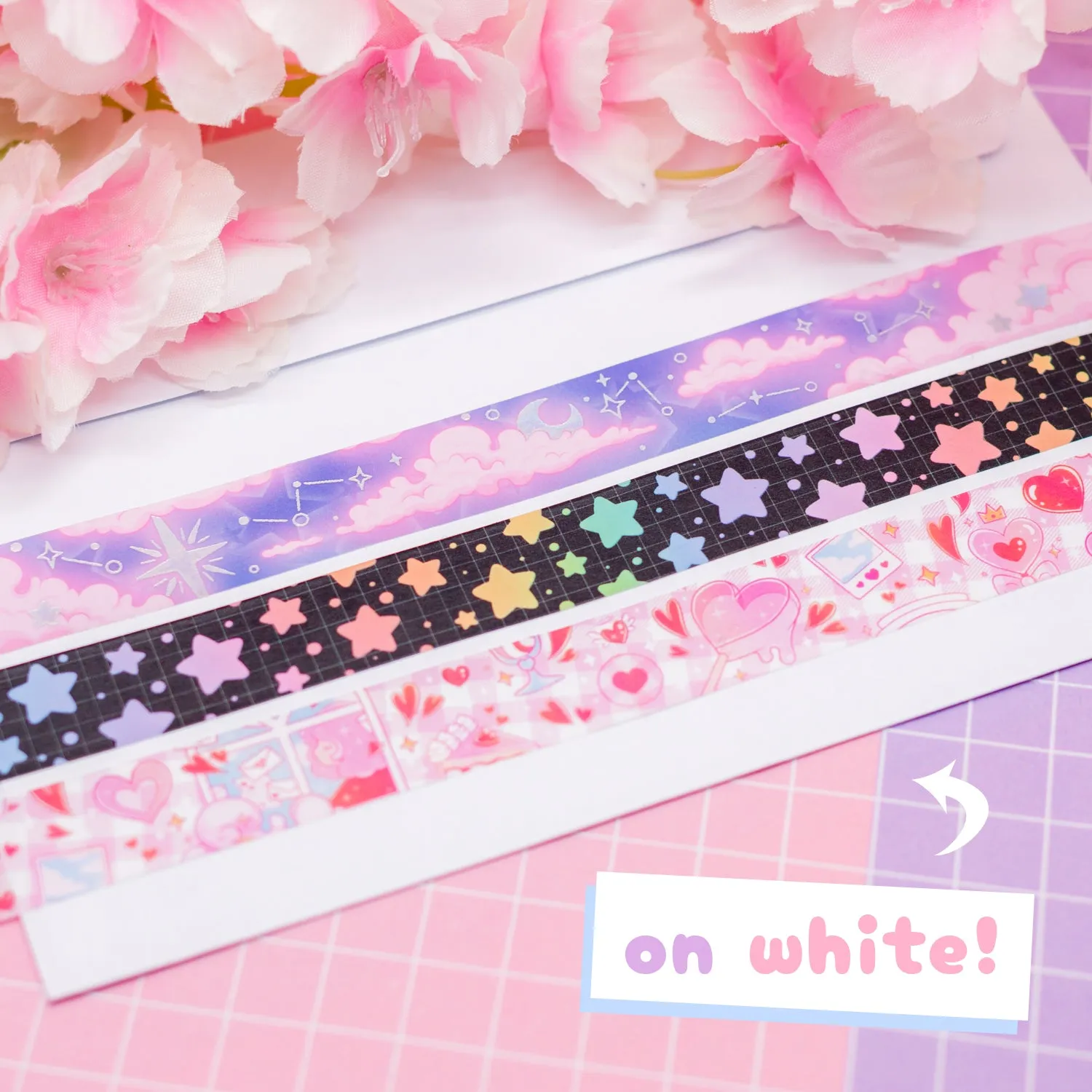 In the Clouds - holographic foil washi tape