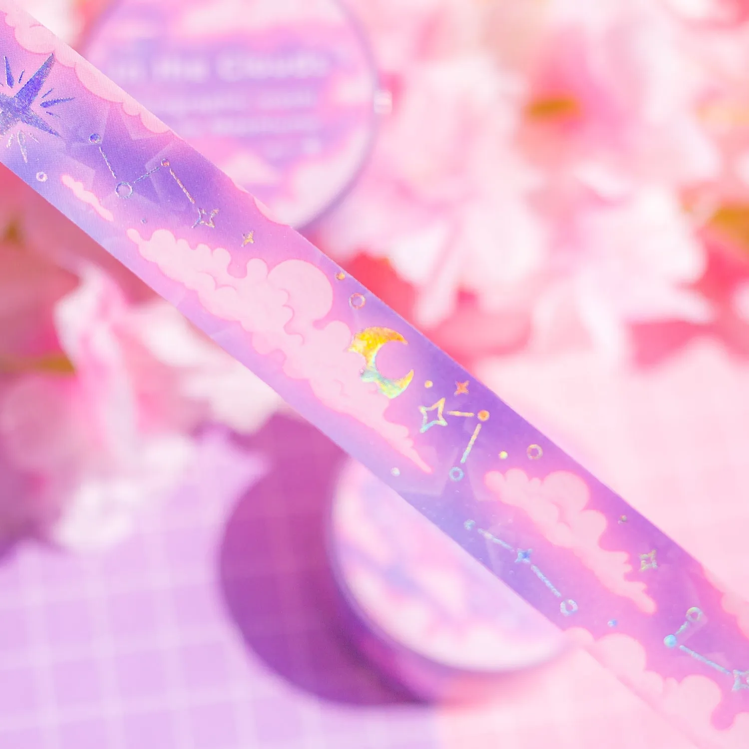 In the Clouds - holographic foil washi tape