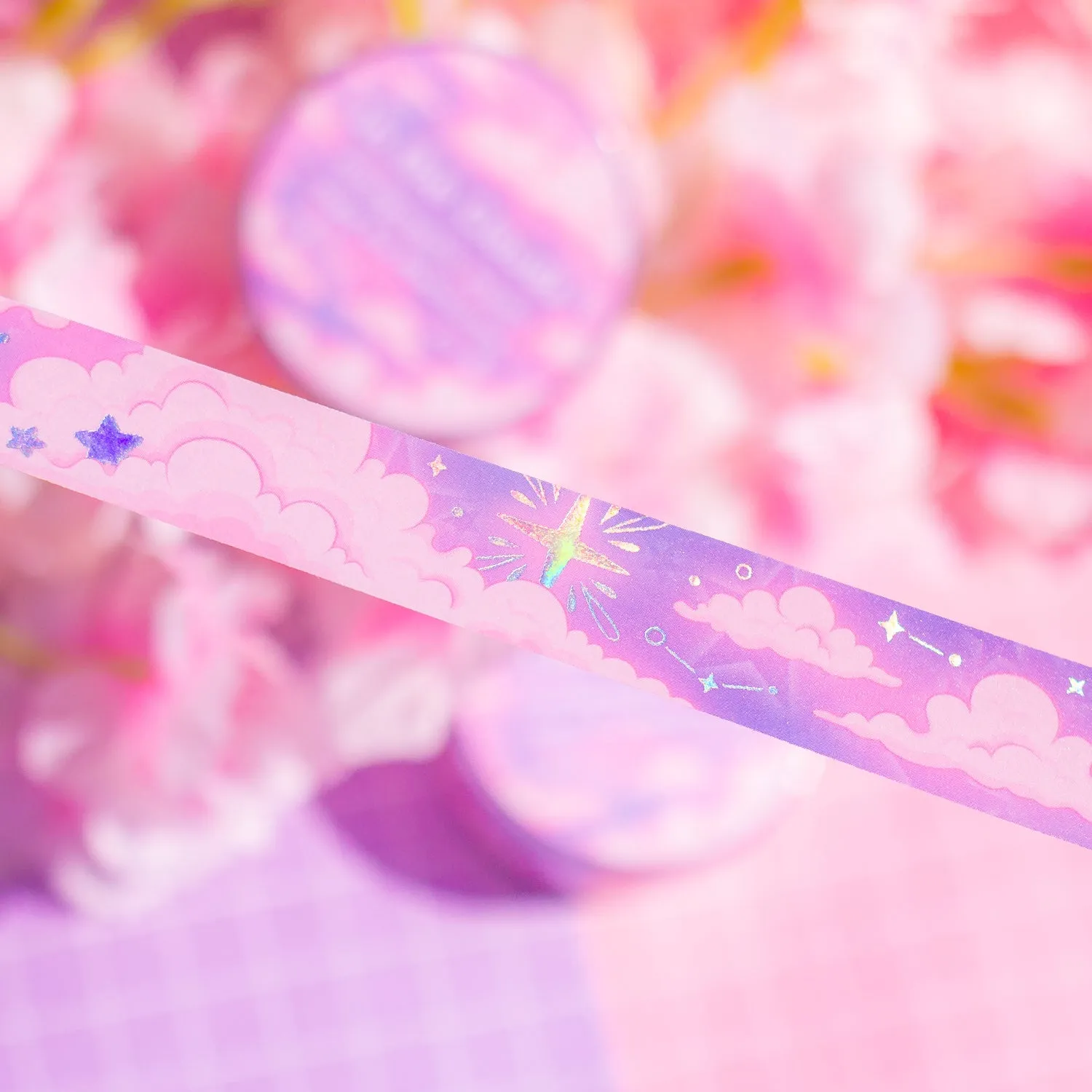 In the Clouds - holographic foil washi tape