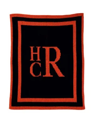 INITIAL STACKED MONOGRAM STROLLER BLANKET