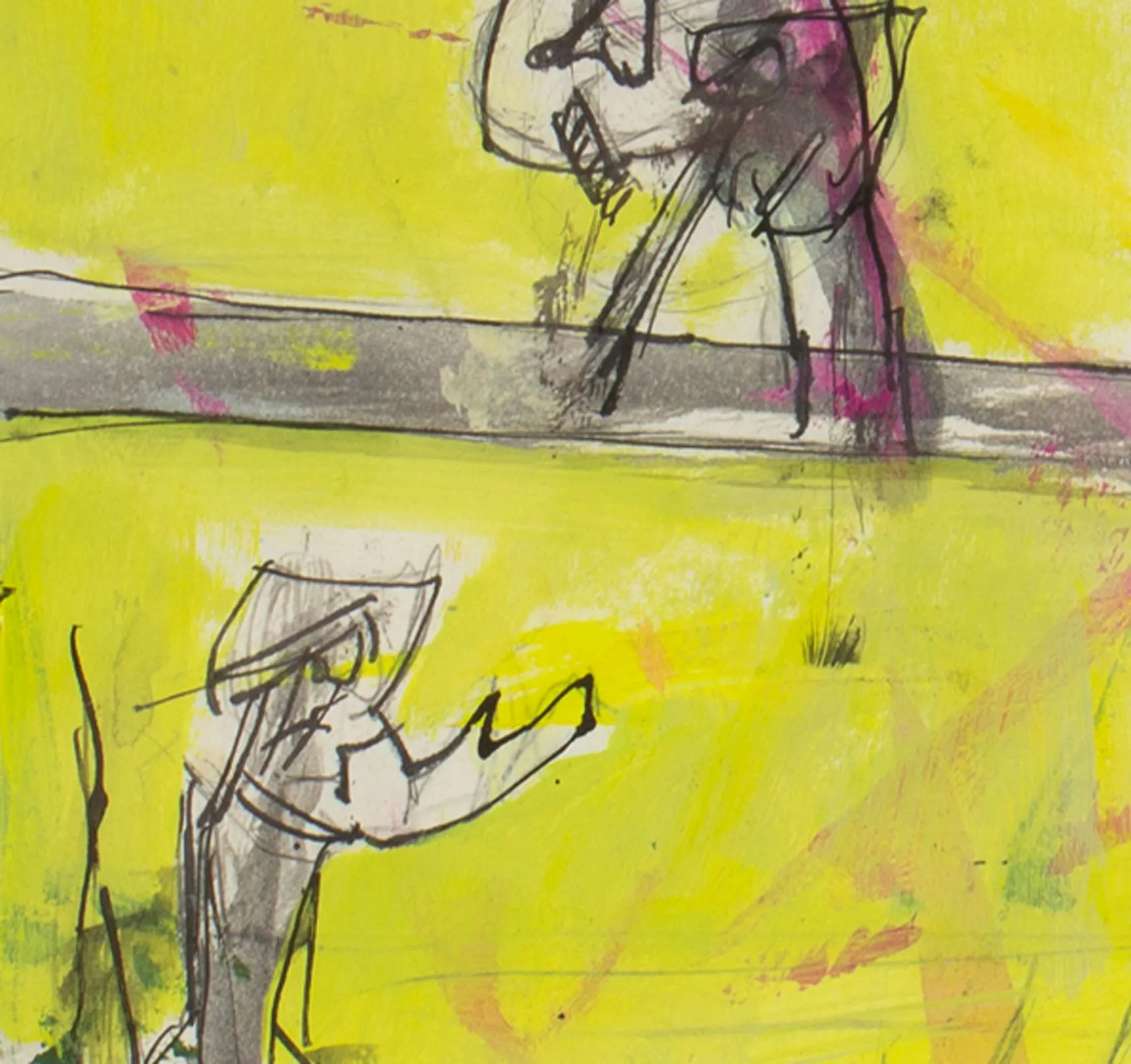 James Bruch Abstract Mixed Media Painting