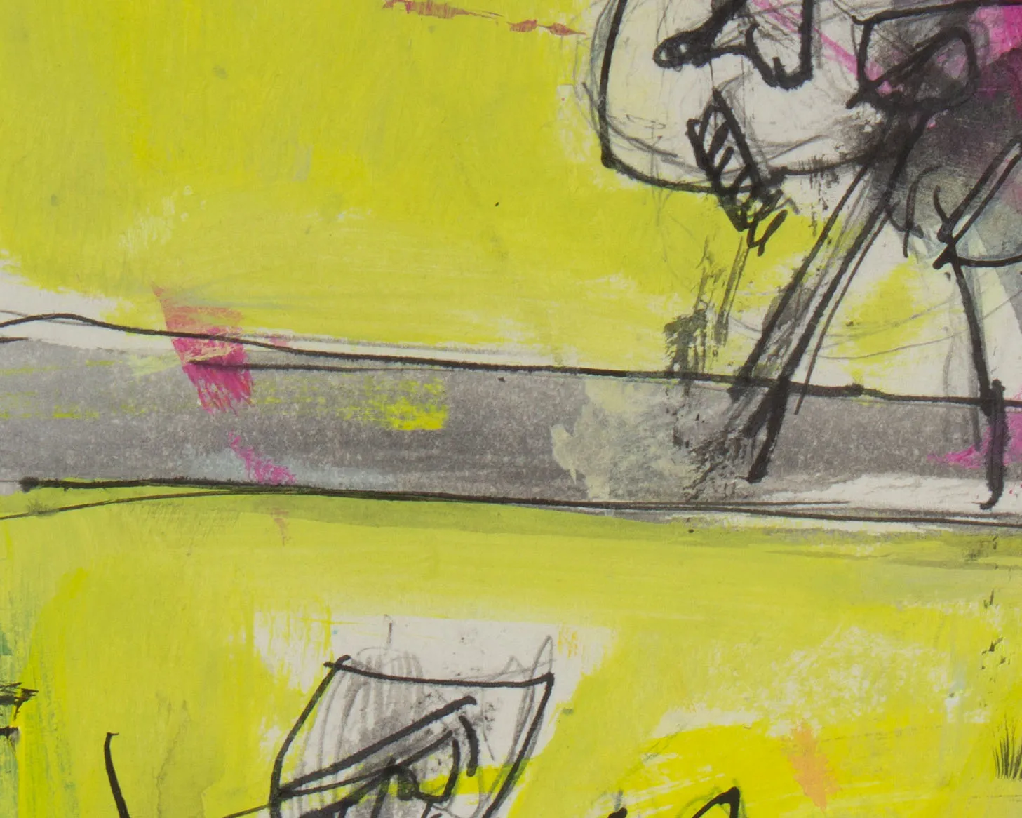 James Bruch Abstract Mixed Media Painting