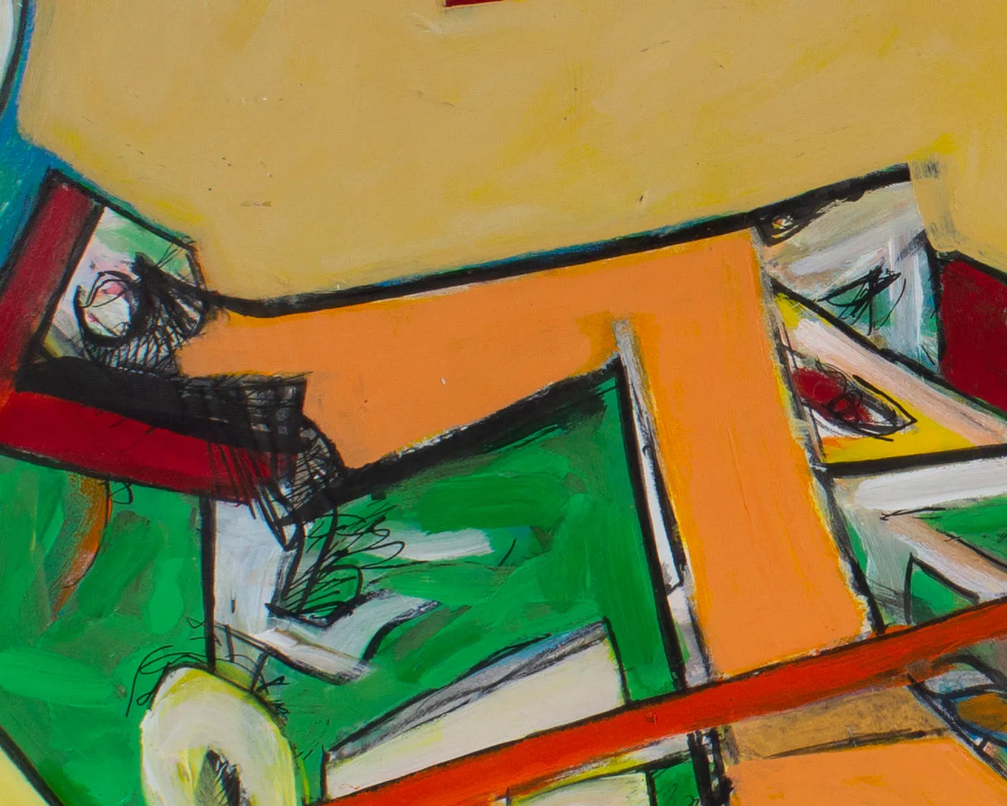 James Bruch Abstract Mixed Media Painting