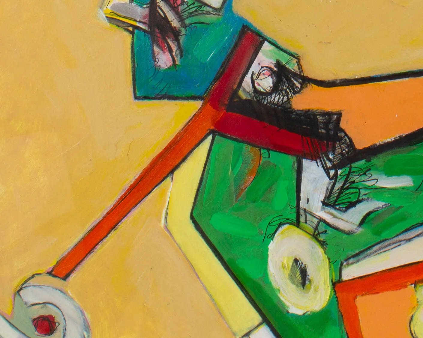 James Bruch Abstract Mixed Media Painting