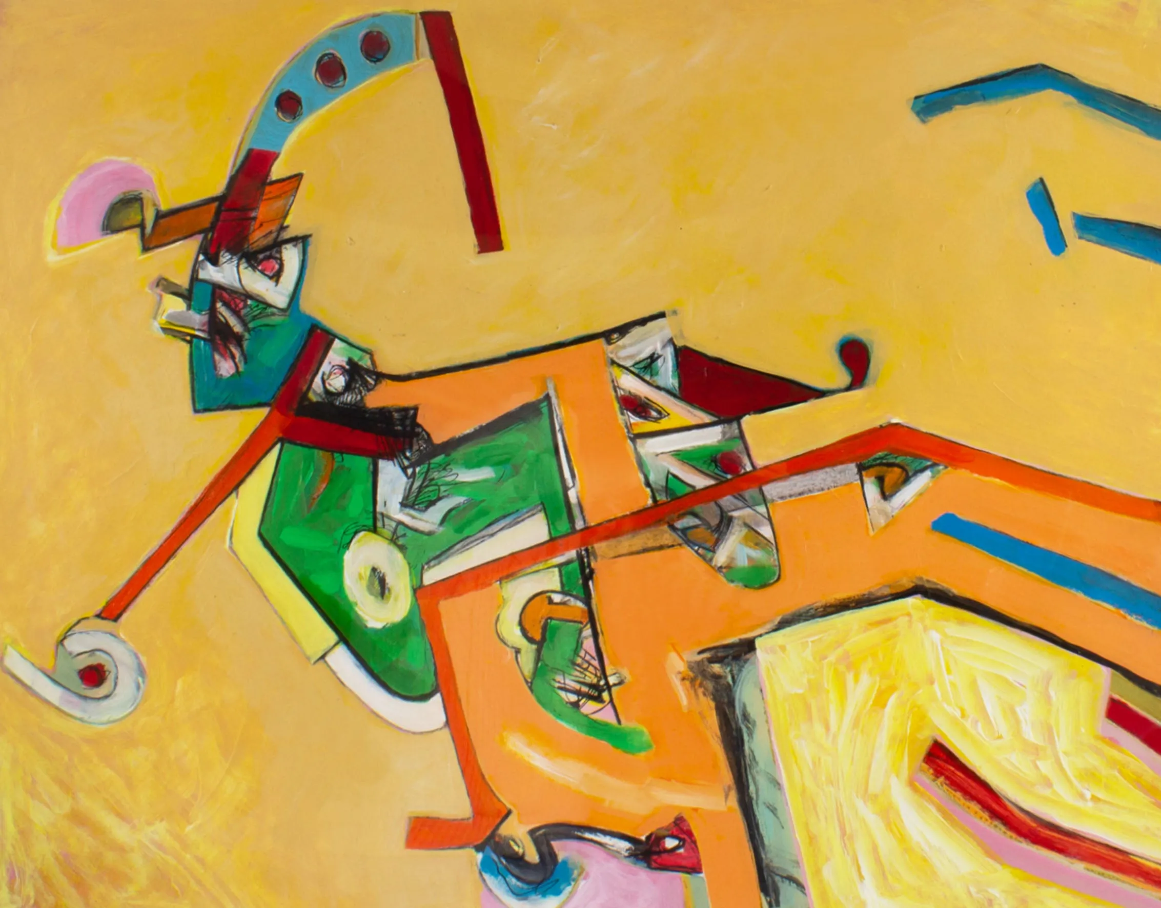 James Bruch Abstract Mixed Media Painting
