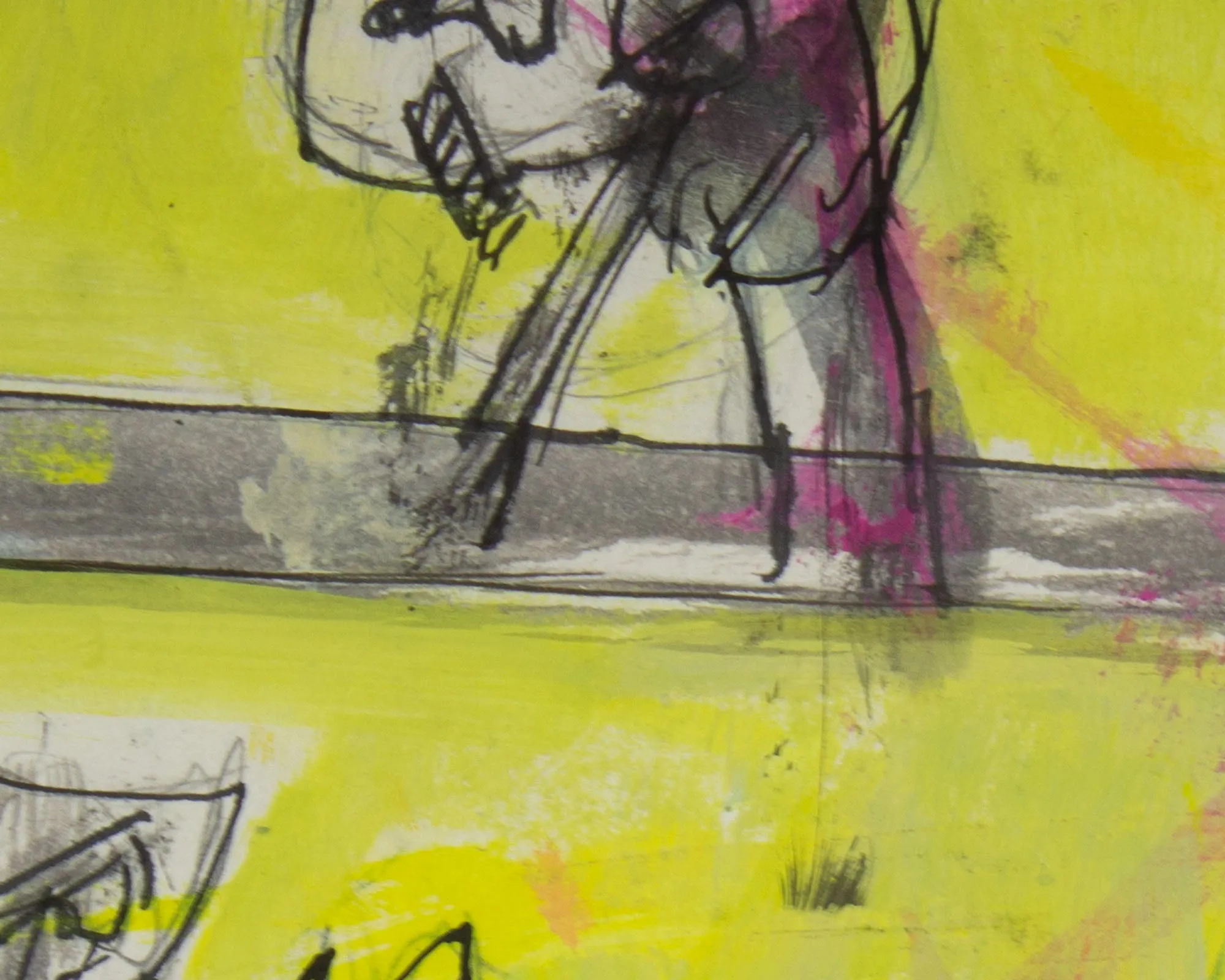 James Bruch Abstract Mixed Media Painting