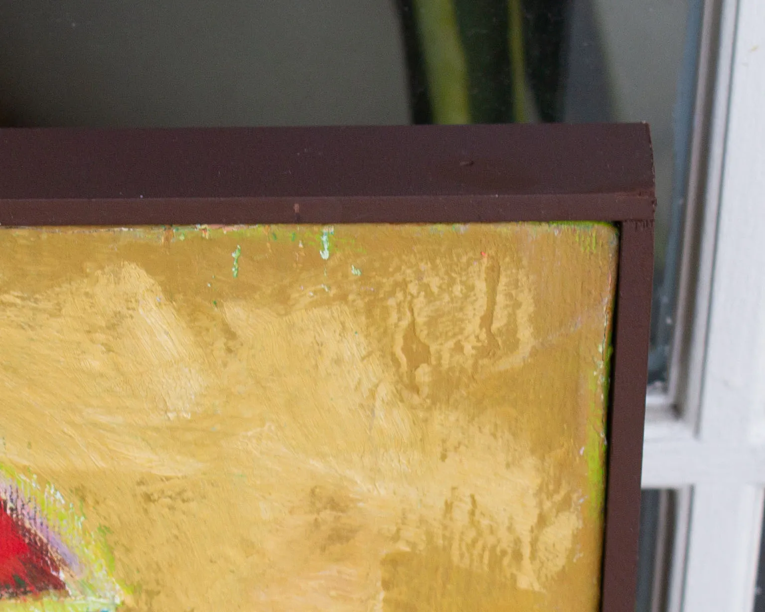 James L. Bruch 1960s Abstract Oil on Canvas Painting