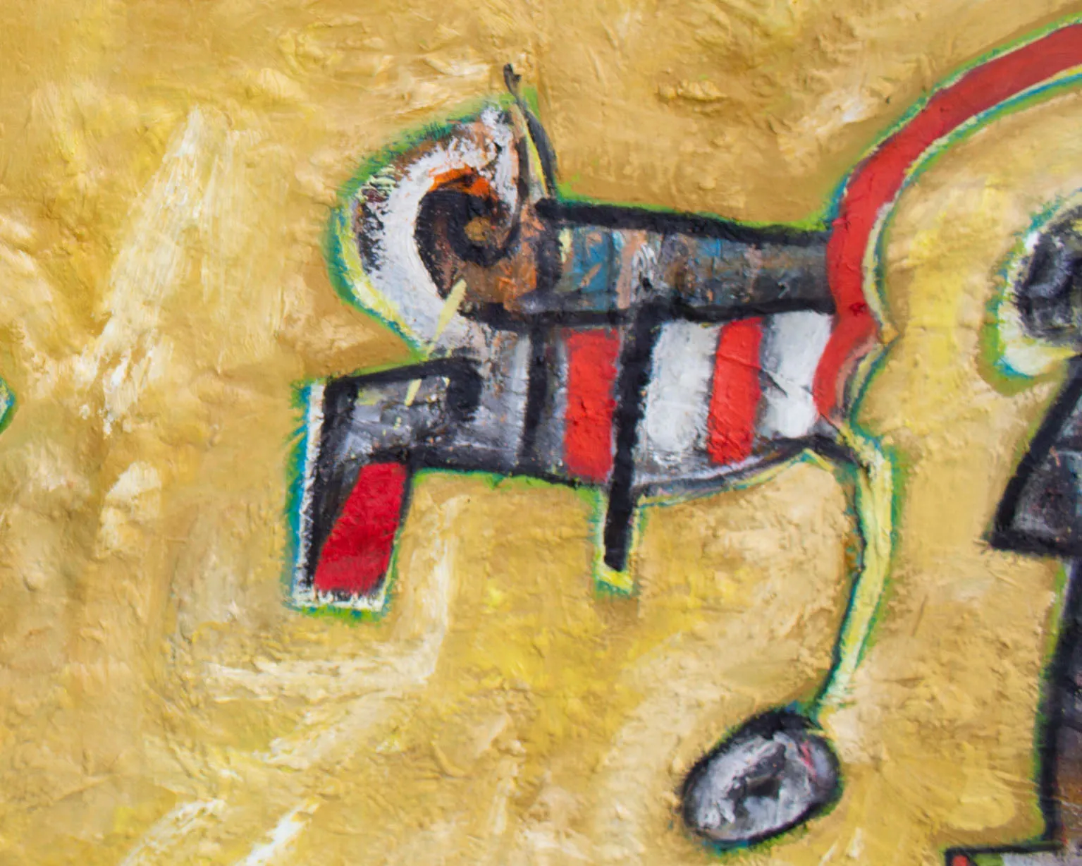 James L. Bruch 1960s Abstract Oil on Canvas Painting