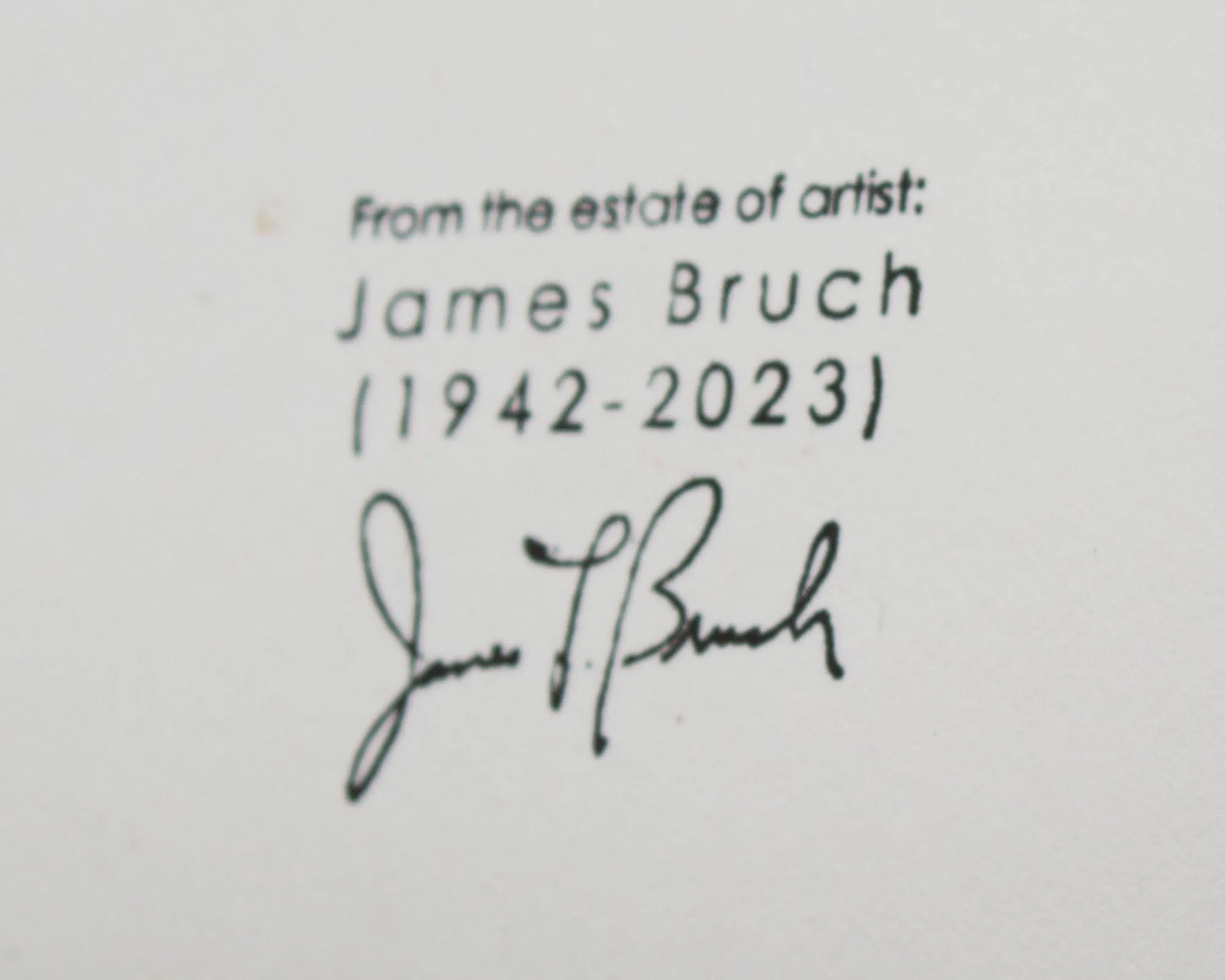 James L. Bruch Abstract Acrylic Painting