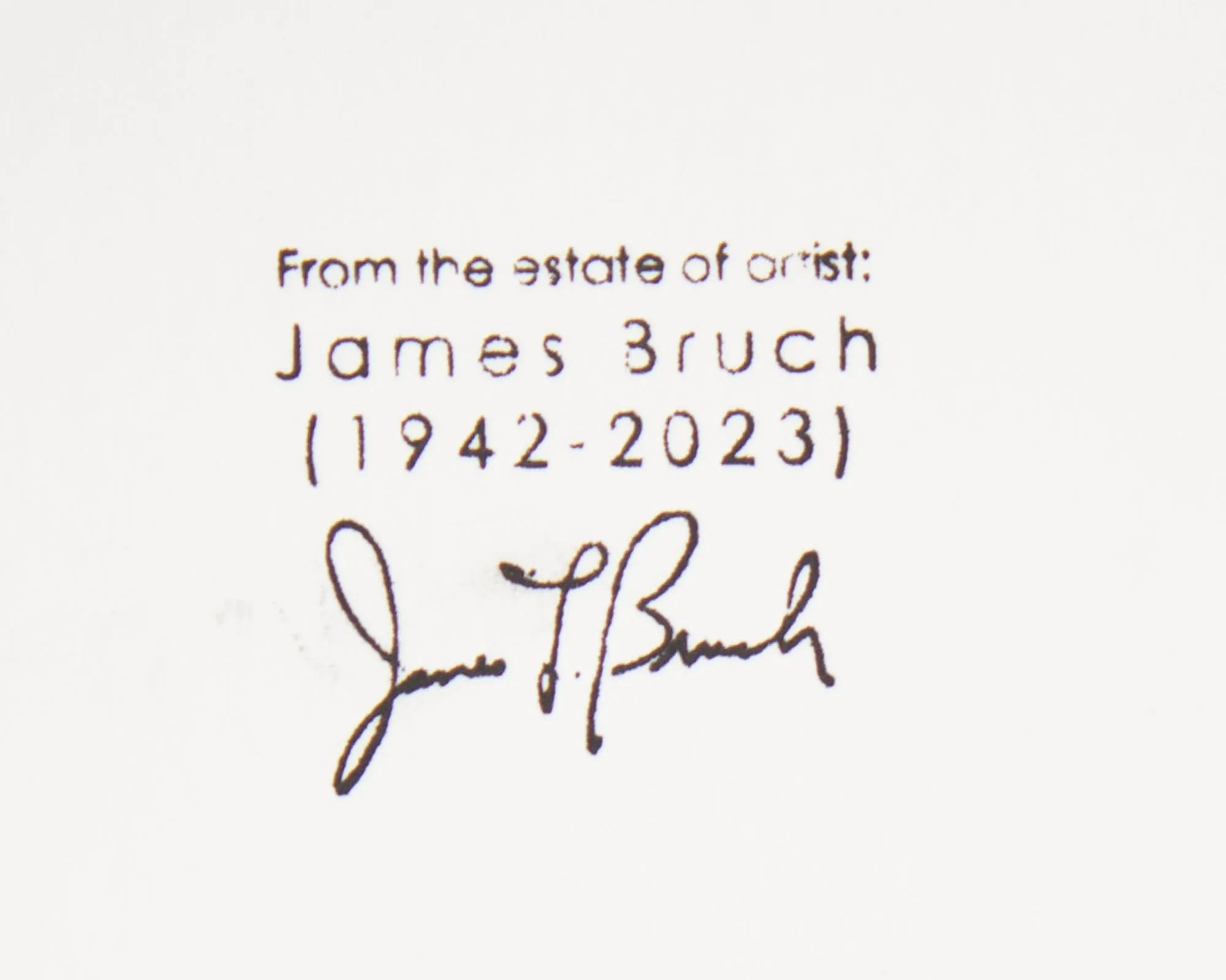 James L. Bruch Abstract Mixed Media Drawing
