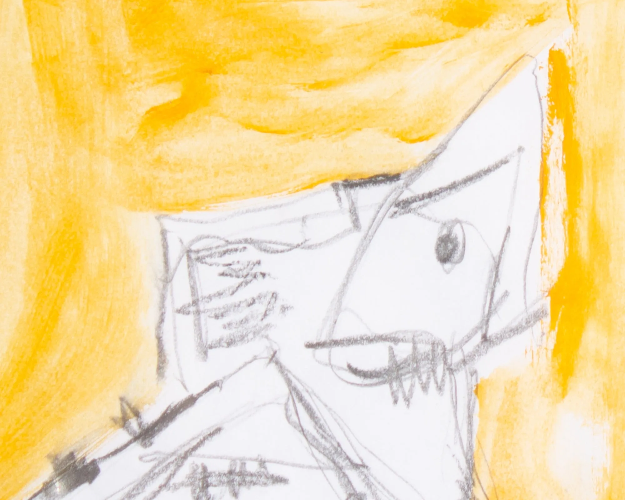 James L. Bruch Abstract Mixed Media Drawing
