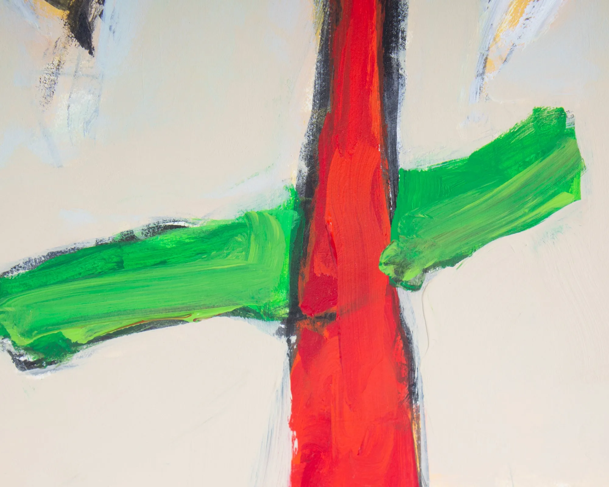 James L. Bruch Abstract Mixed Media Painting on Paper
