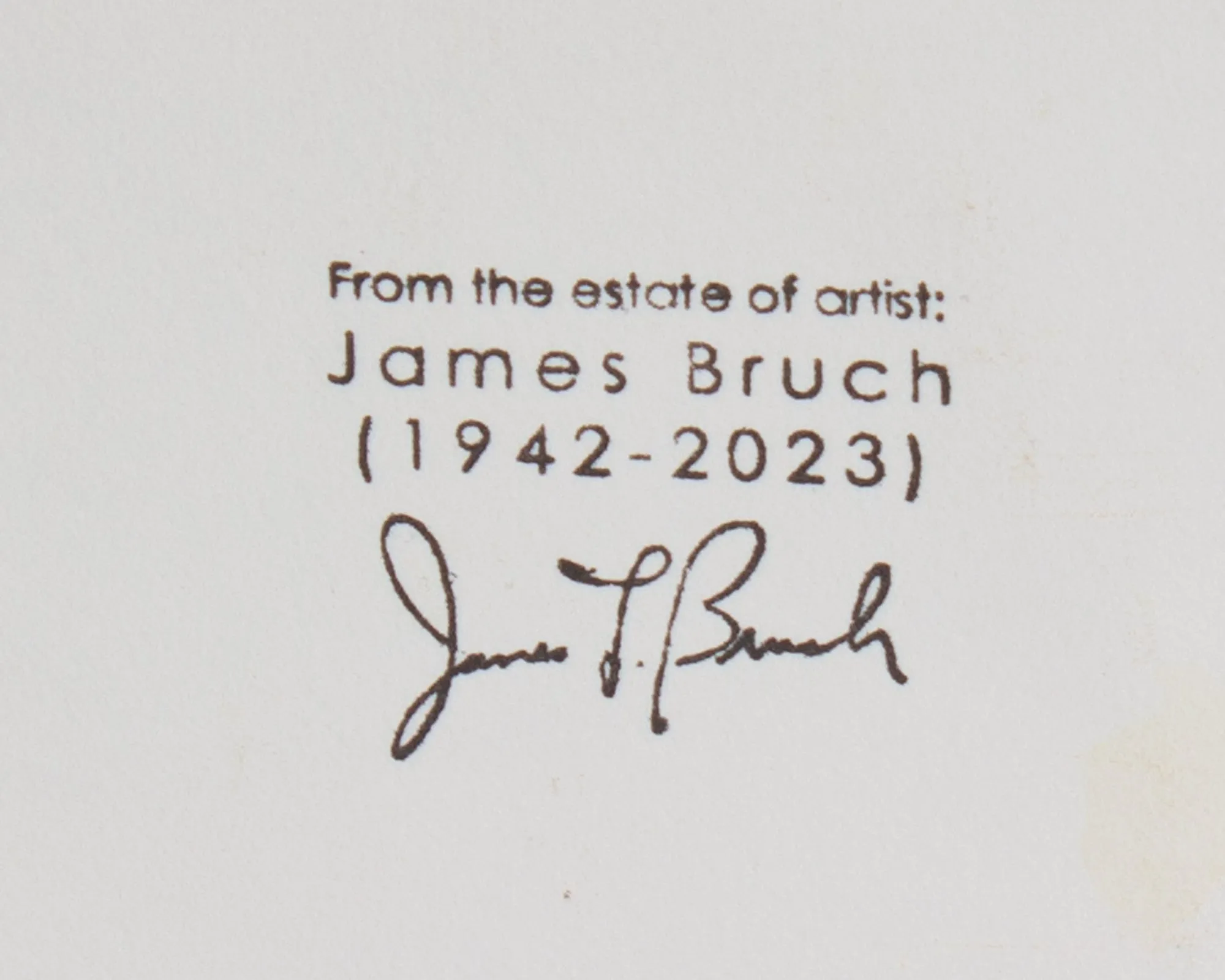 James L. Bruch Abstract Mixed Media Painting on Paper