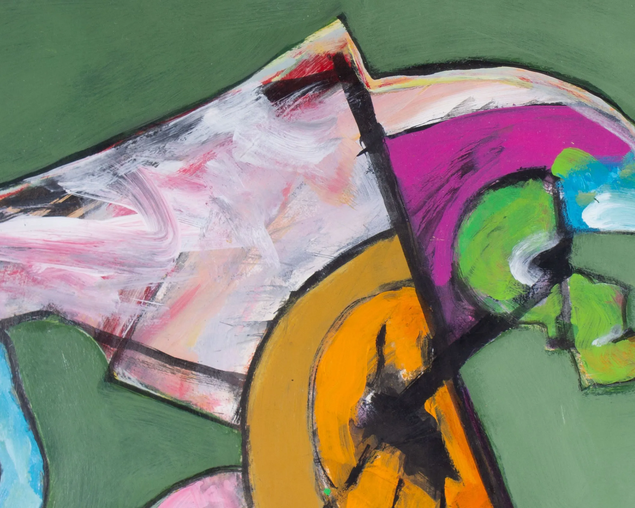 James L. Bruch Abstract Mixed Media Painting