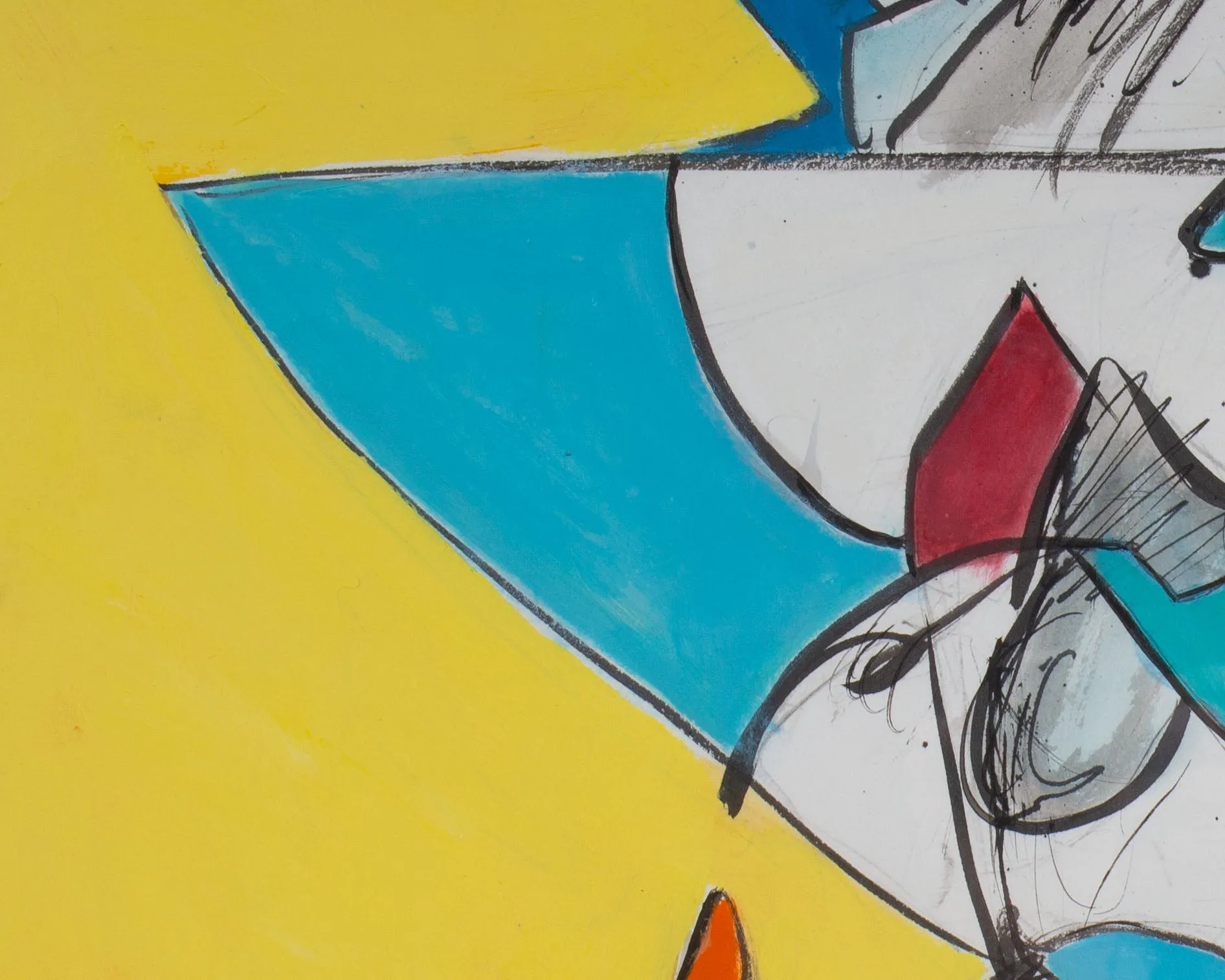 James L. Bruch Abstract Mixed Media Painting