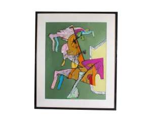 James L. Bruch Abstract Mixed Media Painting