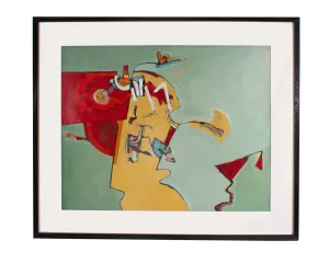 James L. Bruch Abstract Mixed Media Painting