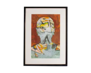 James L. Bruch Abstract Mixed Media Painting