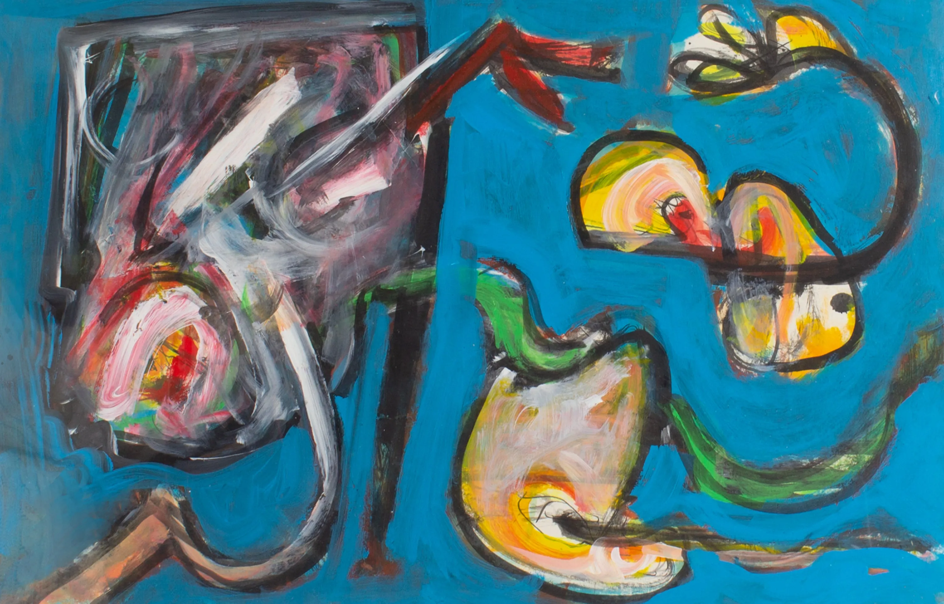 James L. Bruch Abstract Mixed Media Painting
