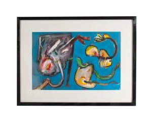 James L. Bruch Abstract Mixed Media Painting