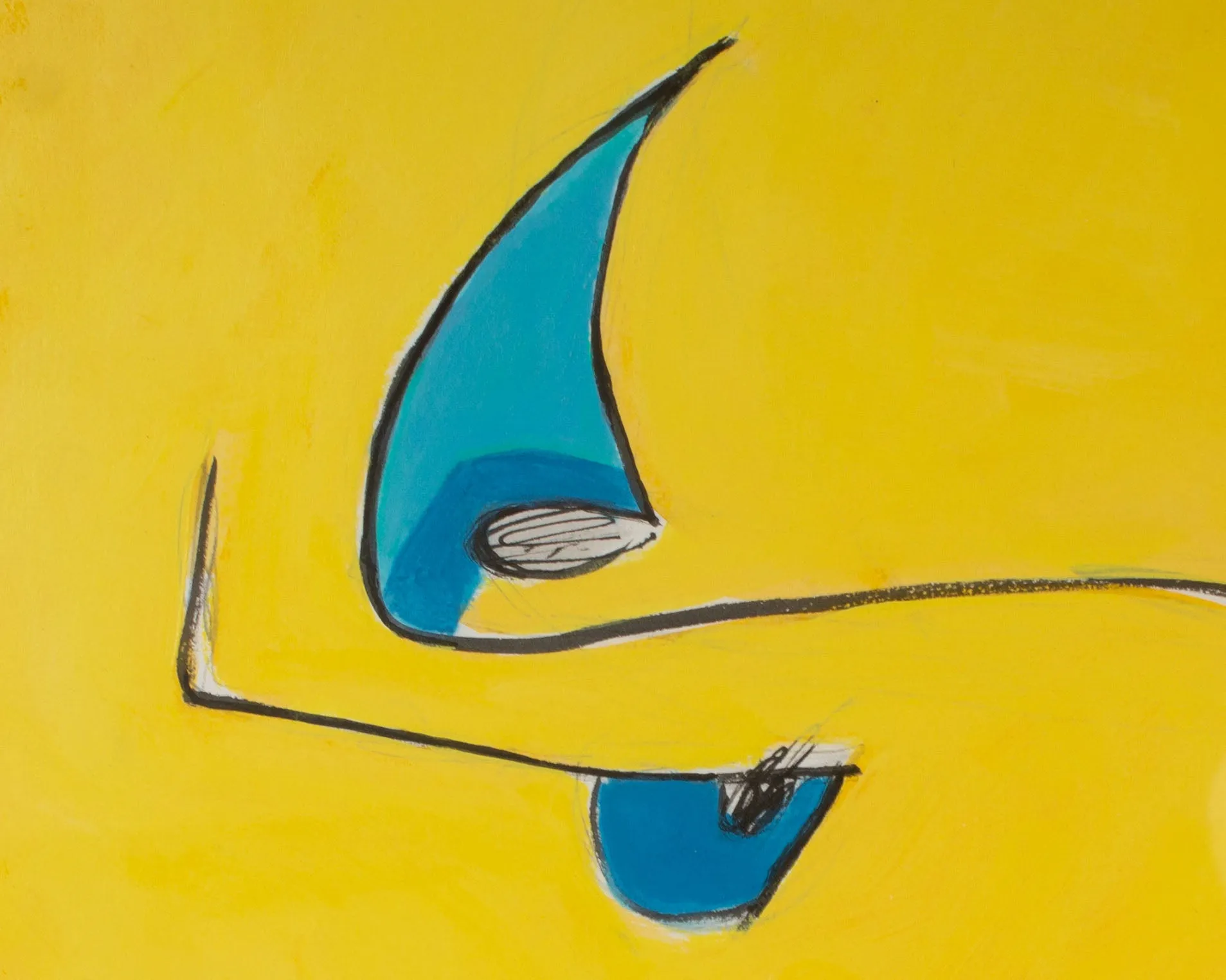 James L. Bruch Abstract Mixed Media Painting