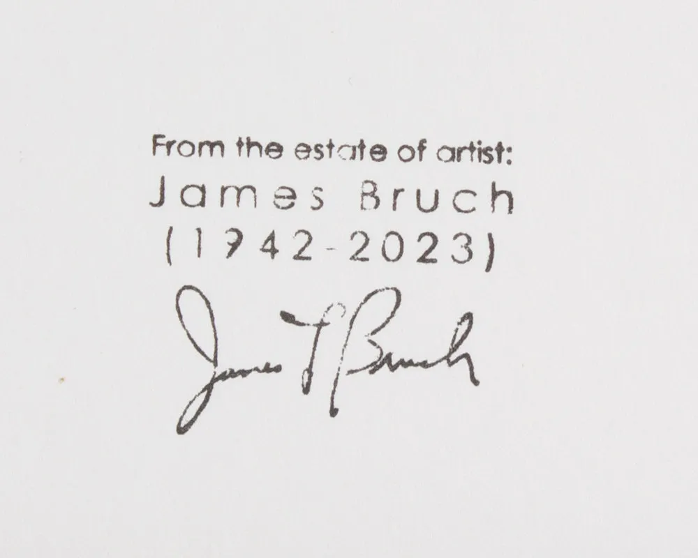 James L. Bruch Abstract Mixed Media Painting