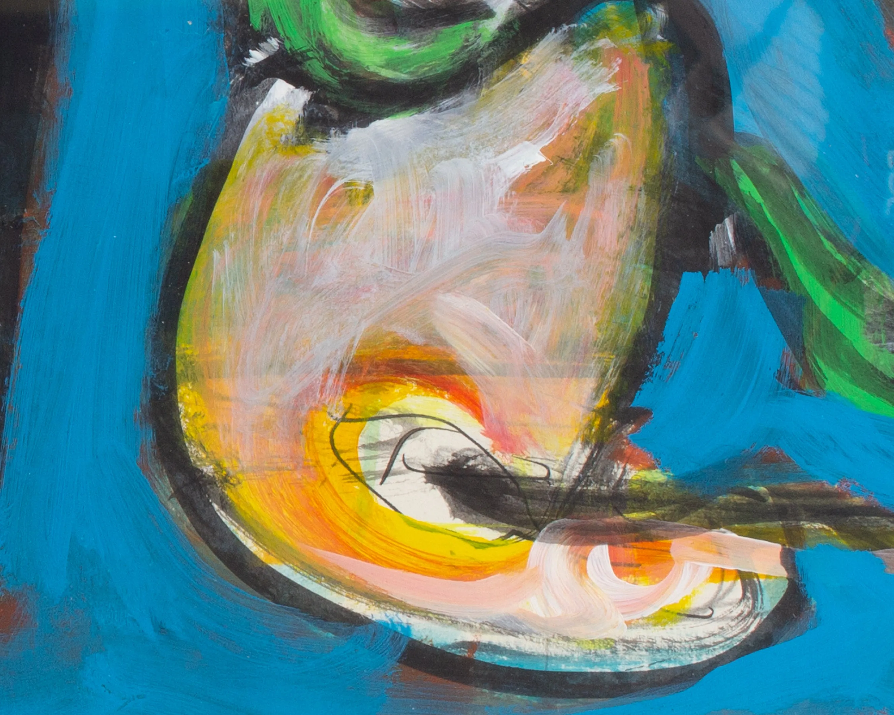 James L. Bruch Abstract Mixed Media Painting
