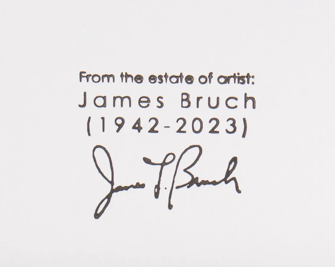 James L. Bruch Abstract Mixed Media Painting