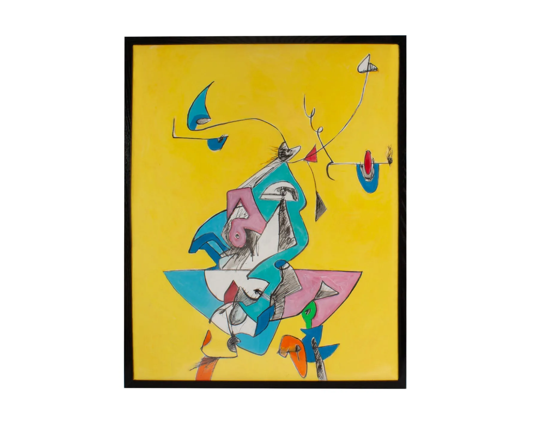 James L. Bruch Abstract Mixed Media Painting