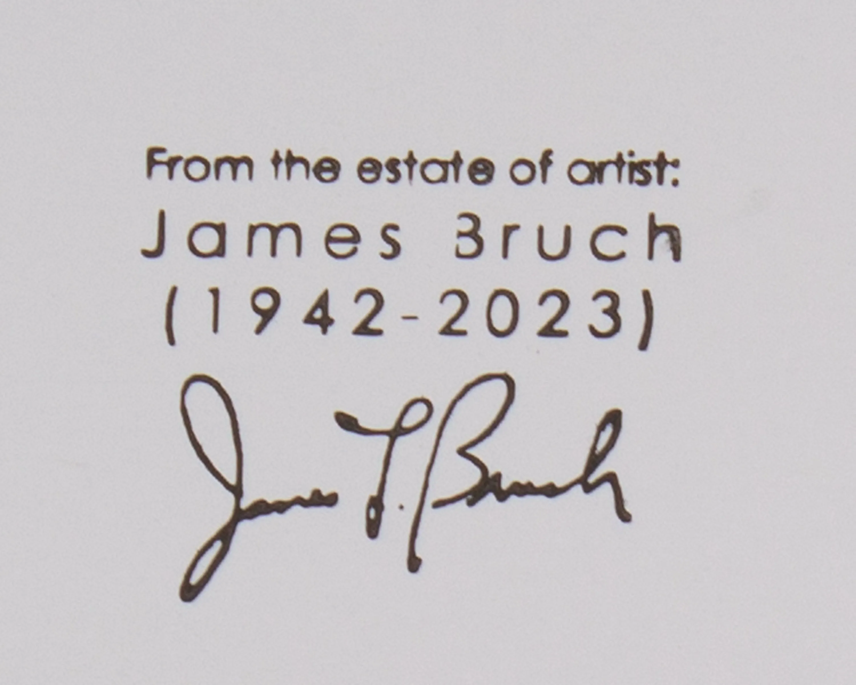 James L. Bruch Abstract Mixed Media Painting