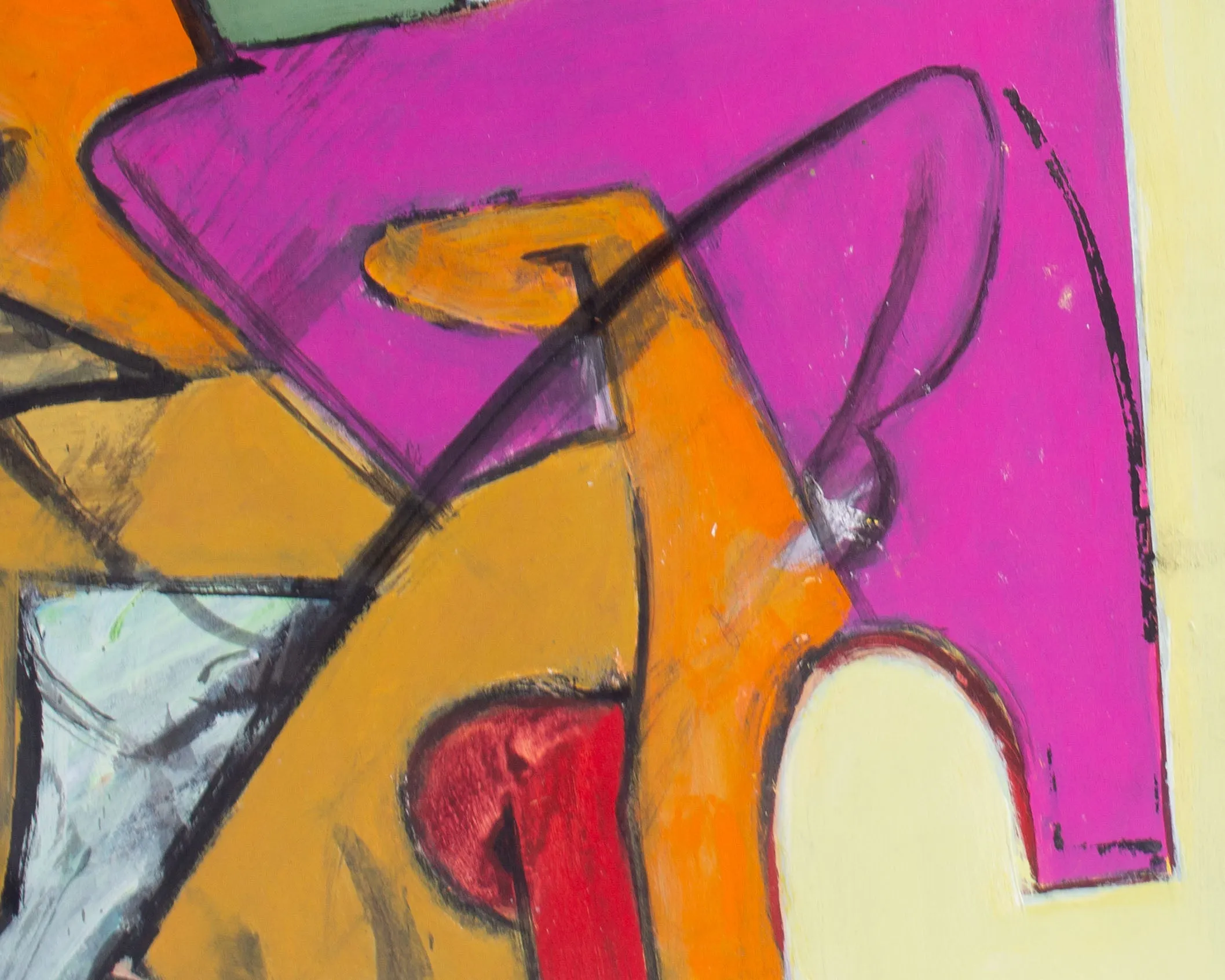 James L. Bruch Abstract Mixed Media Painting