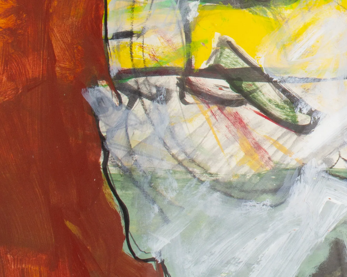 James L. Bruch Abstract Mixed Media Painting