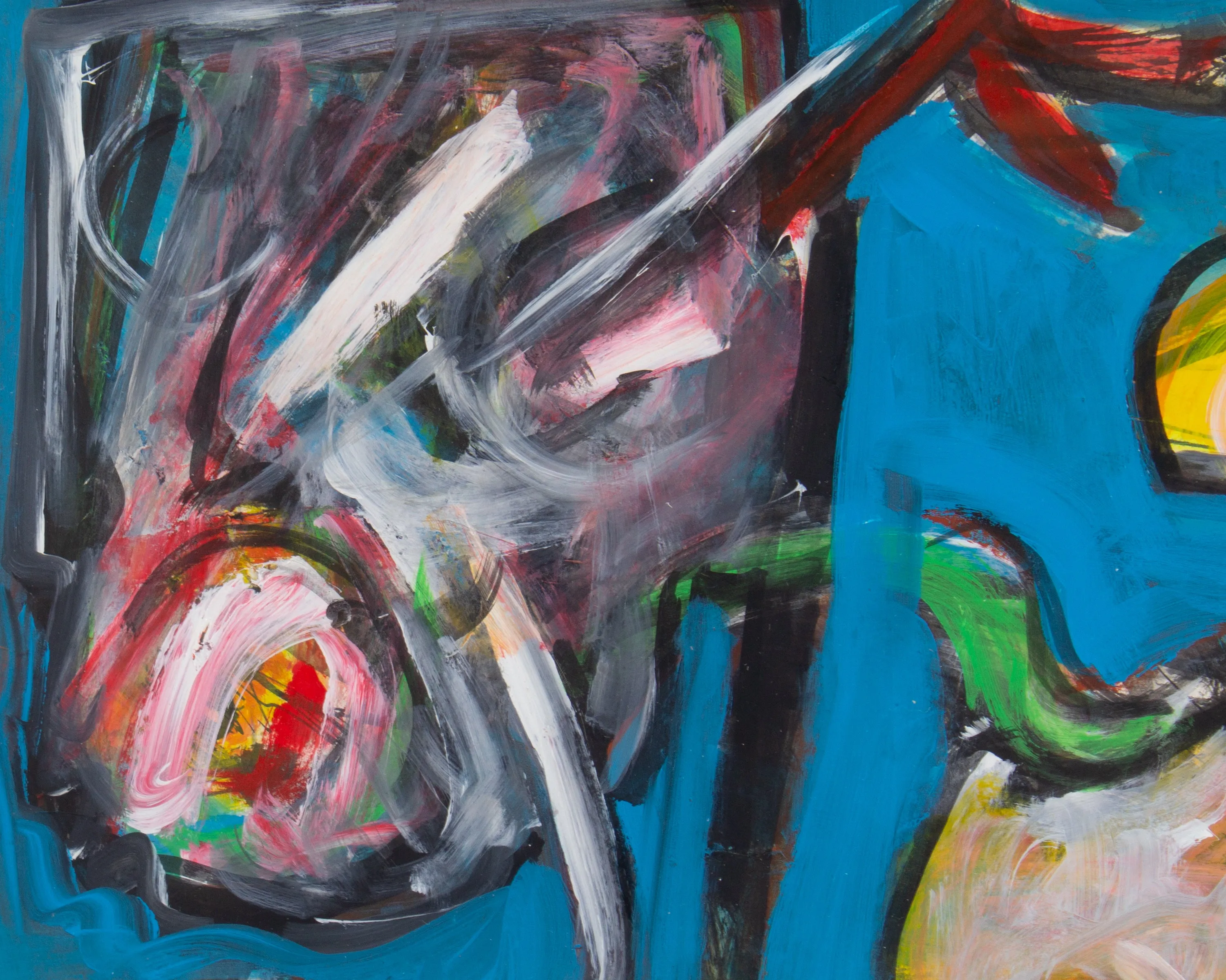 James L. Bruch Abstract Mixed Media Painting