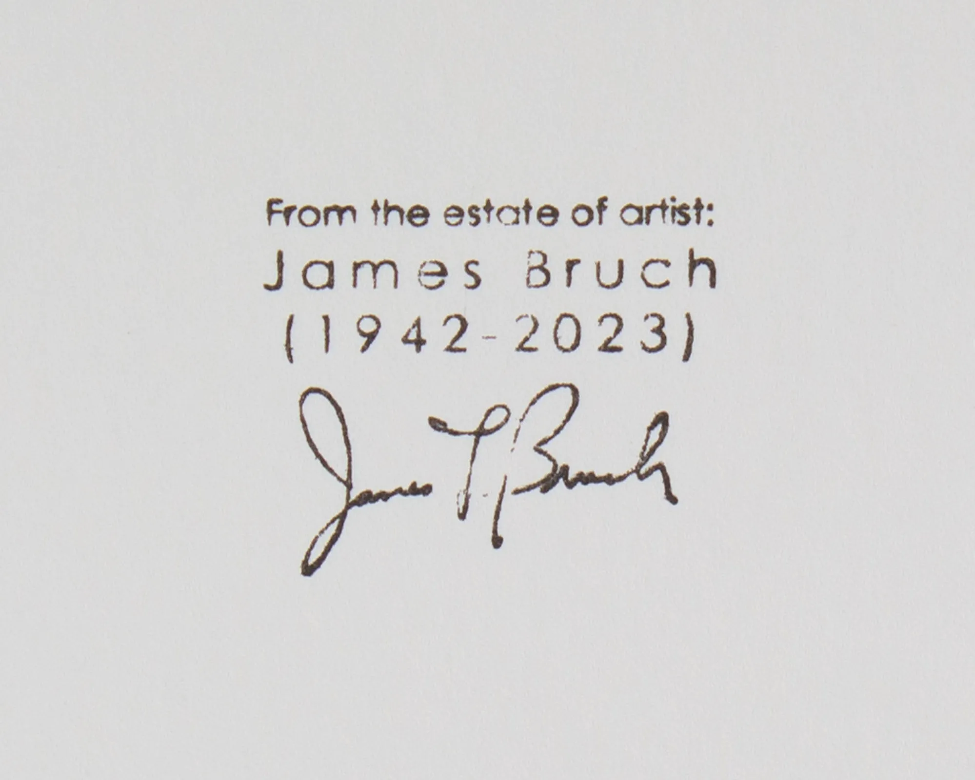 James L. Bruch Abstract Mixed Media Painting