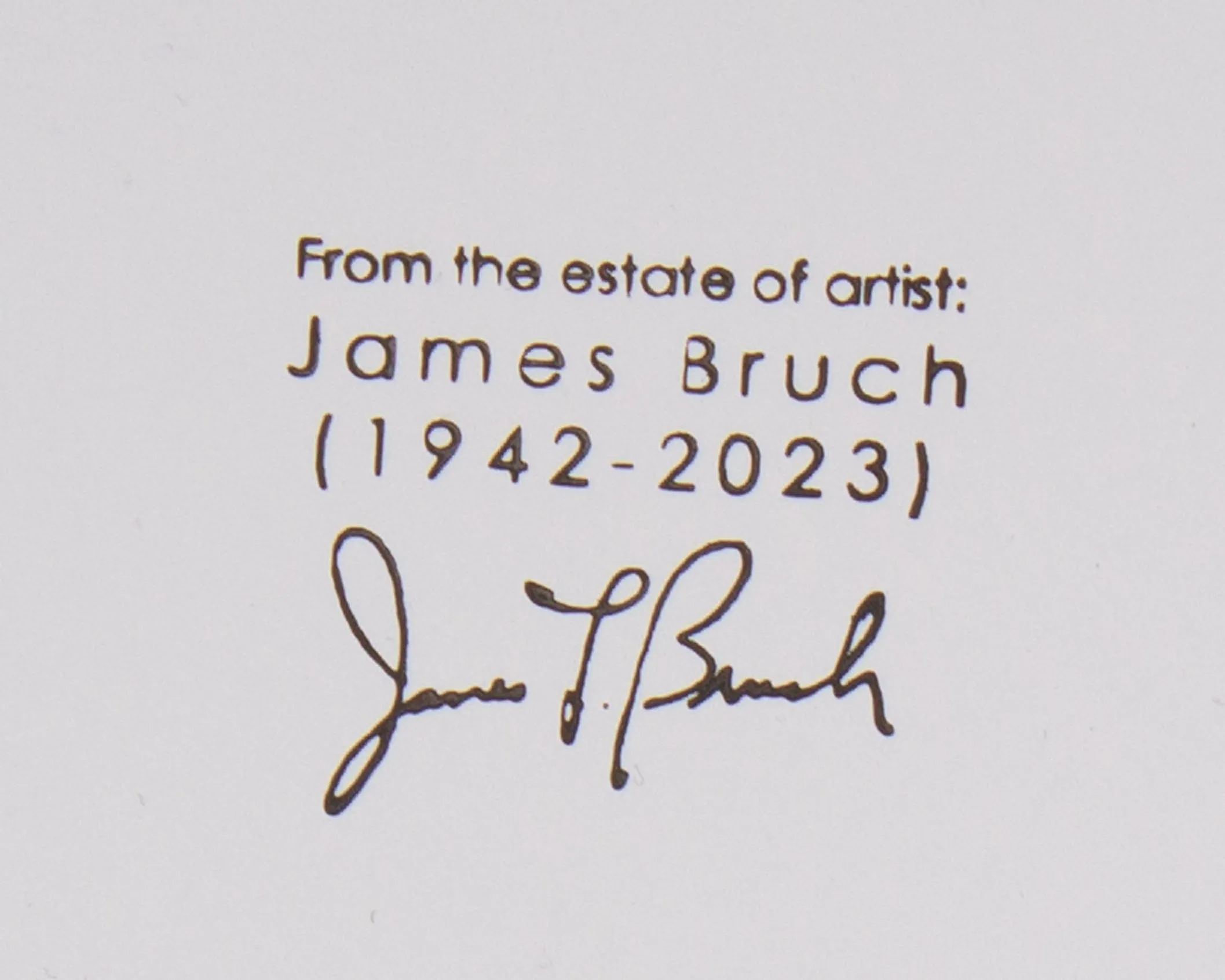 James L. Bruch Abstract Mixed Media Painting