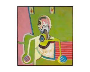 James L. Bruch Abstract Oil on Canvas Painting