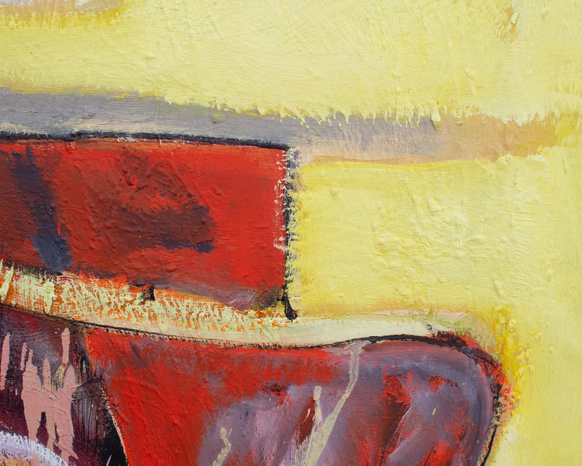 James L. Bruch Abstract Oil on Canvas Painting