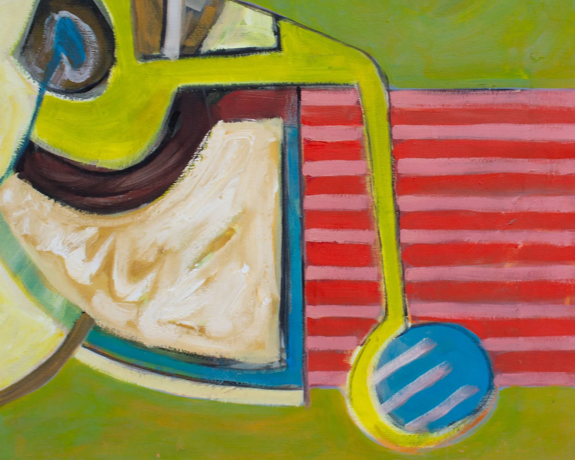 James L. Bruch Abstract Oil on Canvas Painting