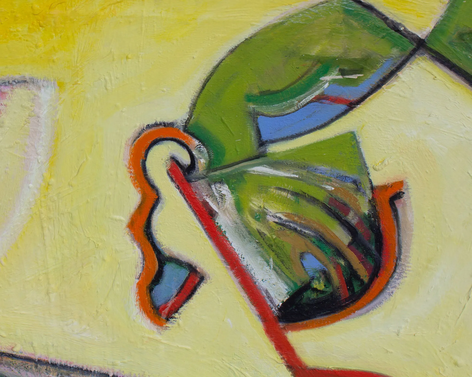 James L. Bruch Abstract Oil on Canvas Painting