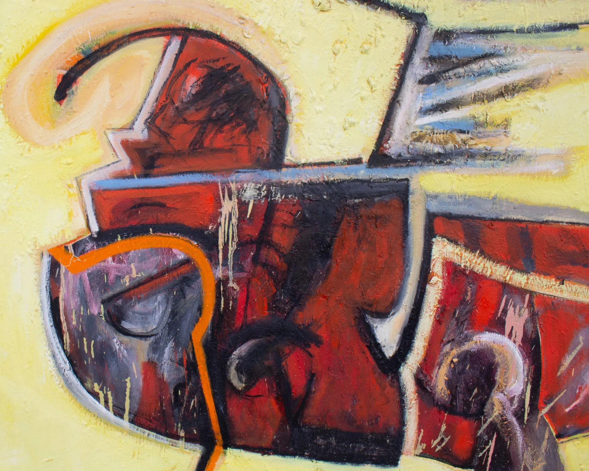 James L. Bruch Abstract Oil on Canvas Painting