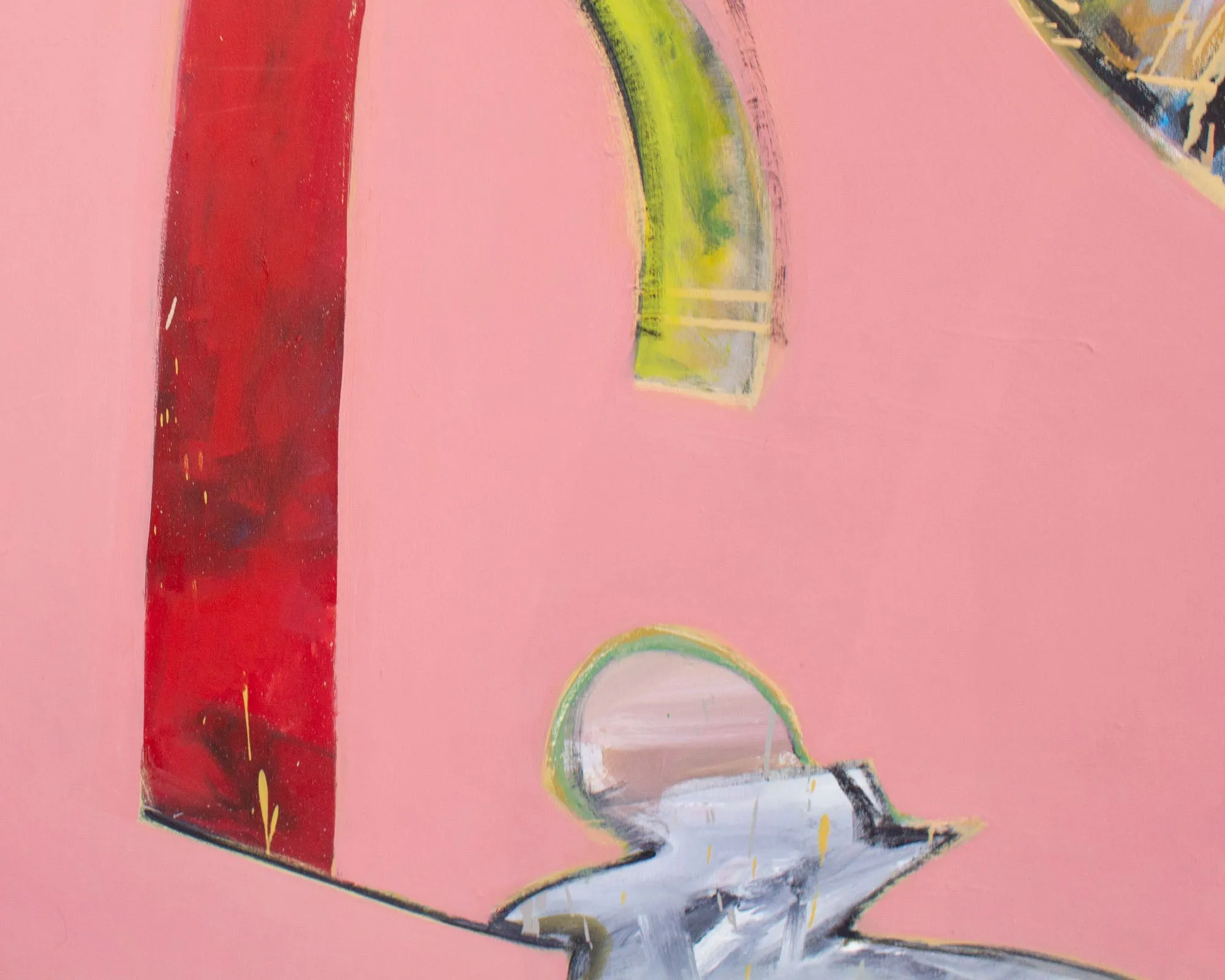 James L. Bruch Abstract Oil on Canvas Painting