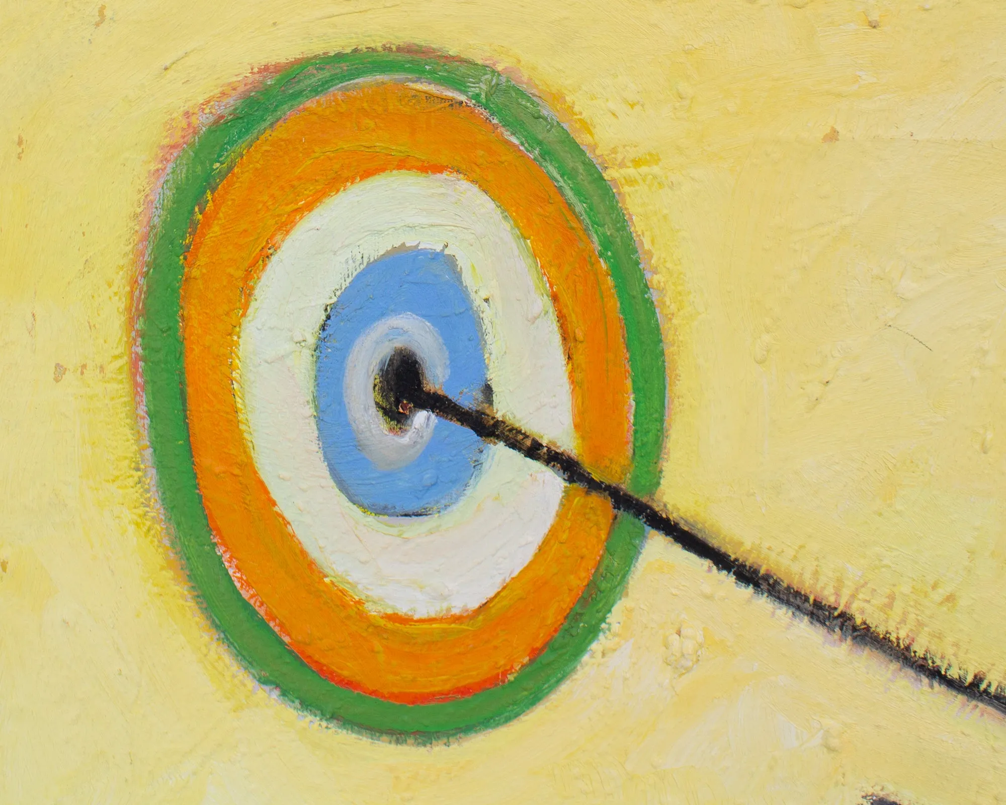 James L. Bruch Abstract Oil on Canvas Painting