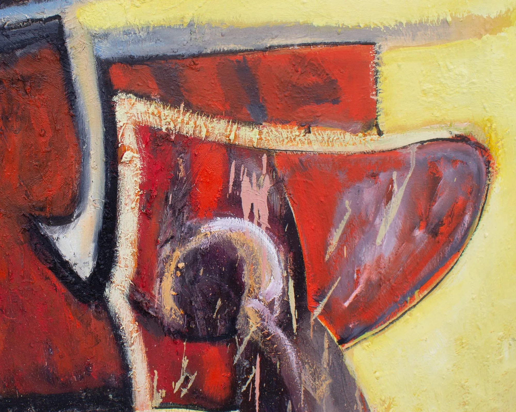 James L. Bruch Abstract Oil on Canvas Painting