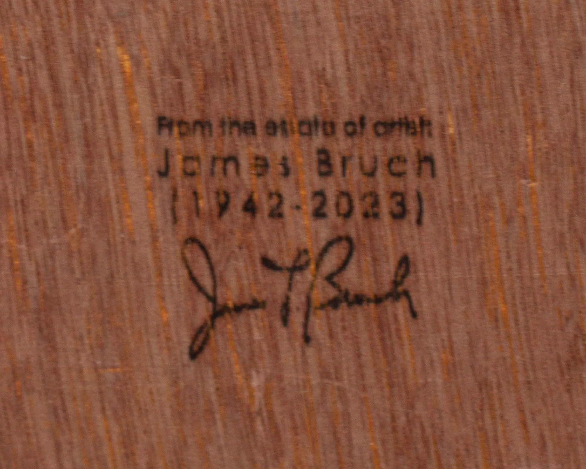James L. Bruch Abstract Oil on Canvas Painting
